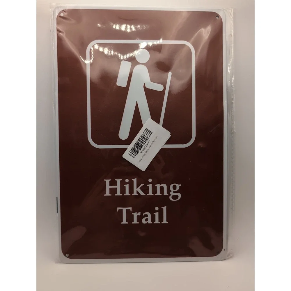 Hiking Trail-Steel‎ Decor Sign 12x8